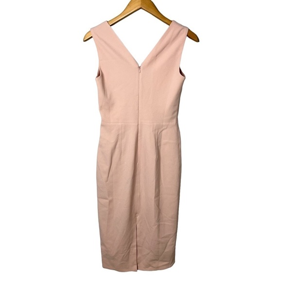 Dress The Population Sandy Sheath Midi Dress Powder Blush Size Small Sleeveless - Picture 3 of 8